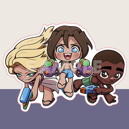 Office AU Beach Stickers