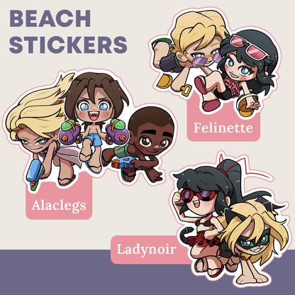 Office AU Beach Stickers